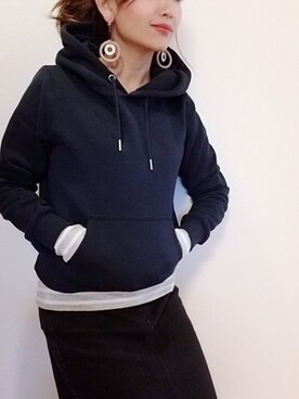 「マリン」｜「アイテム（スウェット）」を使った、yukky151cm5mmさん（レディース・152cm）の冬コーディネート