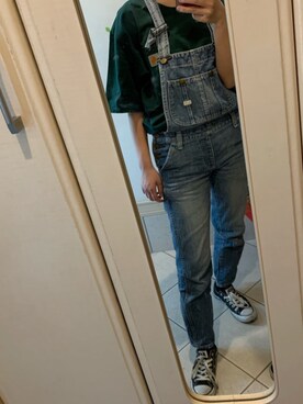 「Carhartt（カーハート）のcarhartt/カーハート ワンポイント ビッグシルエットポケットTシャツ（Tシャツ/カットソー）」を使った、knwearさん（レディース・153cm）の春コーディネート