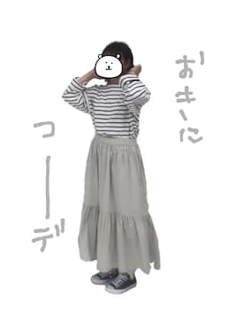 「Samansa Mos2 blue（サマンサモスモスブルー）のアイテム（スカート）」を使った、ohmochiさん（レディース・162cm・10代）の夏コーディネート