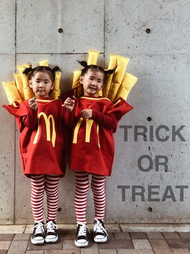 「マクドナルド」｜「アイテム（その他）」を使った、R___Rさん（キッズ・100cm）の秋コーディネート