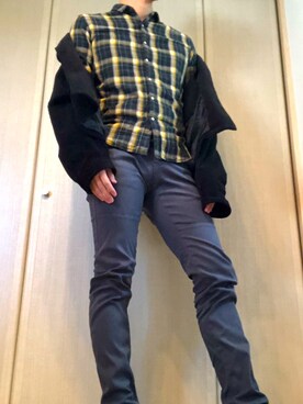 「HARE（ハレ）のアイテム（その他アウター）」を使った、shimazirou7564さん（メンズ・180cm）の秋コーディネート