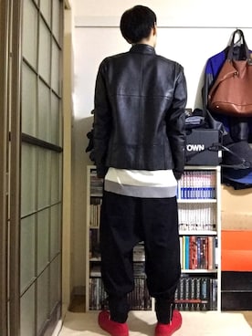 「L.H.P（エルエイチピー）のアイテム（ブルゾン）」を使った、Y-sukeさん（メンズ・173cm）の秋コーディネート
