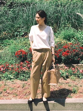 「haco!（ハコ）のアイテム」を使った、haco-on-acoさん（レディース・165cm）の夏コーディネート