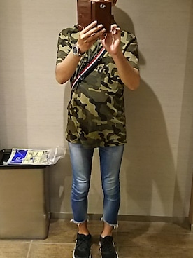 「Guess（ゲス）のアイテム（シャツ/ブラウス）」を使った、asuさん（メンズ・178cm）の夏コーディネート