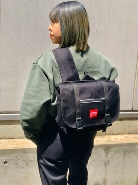 「アイテム（メッセンジャーバッグ）」を使った、Aya Tanakaさん（レディース・152cm・20代）の春コーディネート