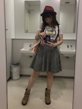 「TYPE-C-80’S-3CONDITION（タイプシーエイティーズスリーコンディション）のアイテム」を使った、mimosa666さん（レディース・151cm）の夏コーディネート