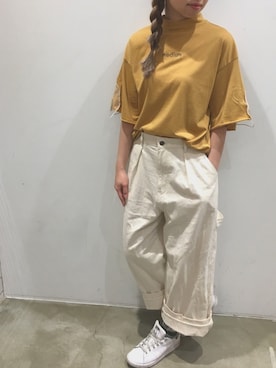 「rivet & surge（リベットアンドサージ）のアイテム」を使った、MARI(E)さん（レディース・158cm）の春コーディネート