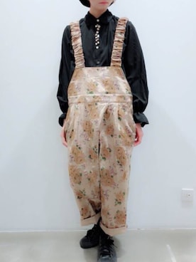 「rivet & surge（リベットアンドサージ）のアイテム（オールインワン・サロペット）」を使った、MARI(E)さん（レディース・158cm）の春コーディネート