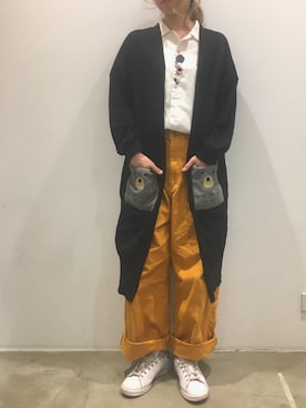 「rivet & surge（リベットアンドサージ）のアイテム」を使った、MARI(E)さん（レディース・158cm）の春コーディネート