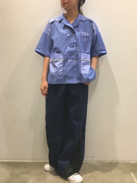 「rivet & surge（リベットアンドサージ）のアイテム」を使った、MARI(E)さん（レディース・158cm）の春コーディネート