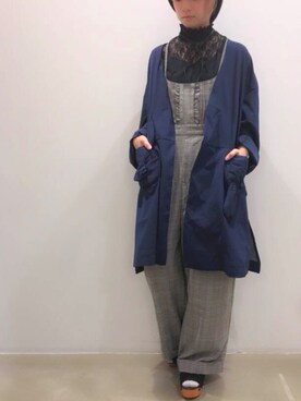 「rivet & surge（リベットアンドサージ）のアイテム（ジャケット/アウター）」を使った、MARI(E)さん（レディース・158cm）の春コーディネート