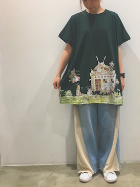 「rivet & surge（リベットアンドサージ）のアイテム」を使った、MARI(E)さん（レディース・158cm）の夏コーディネート