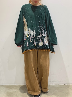 「rivet & surge（リベットアンドサージ）のアイテム」を使った、MARI(E)さん（レディース・158cm）の秋コーディネート