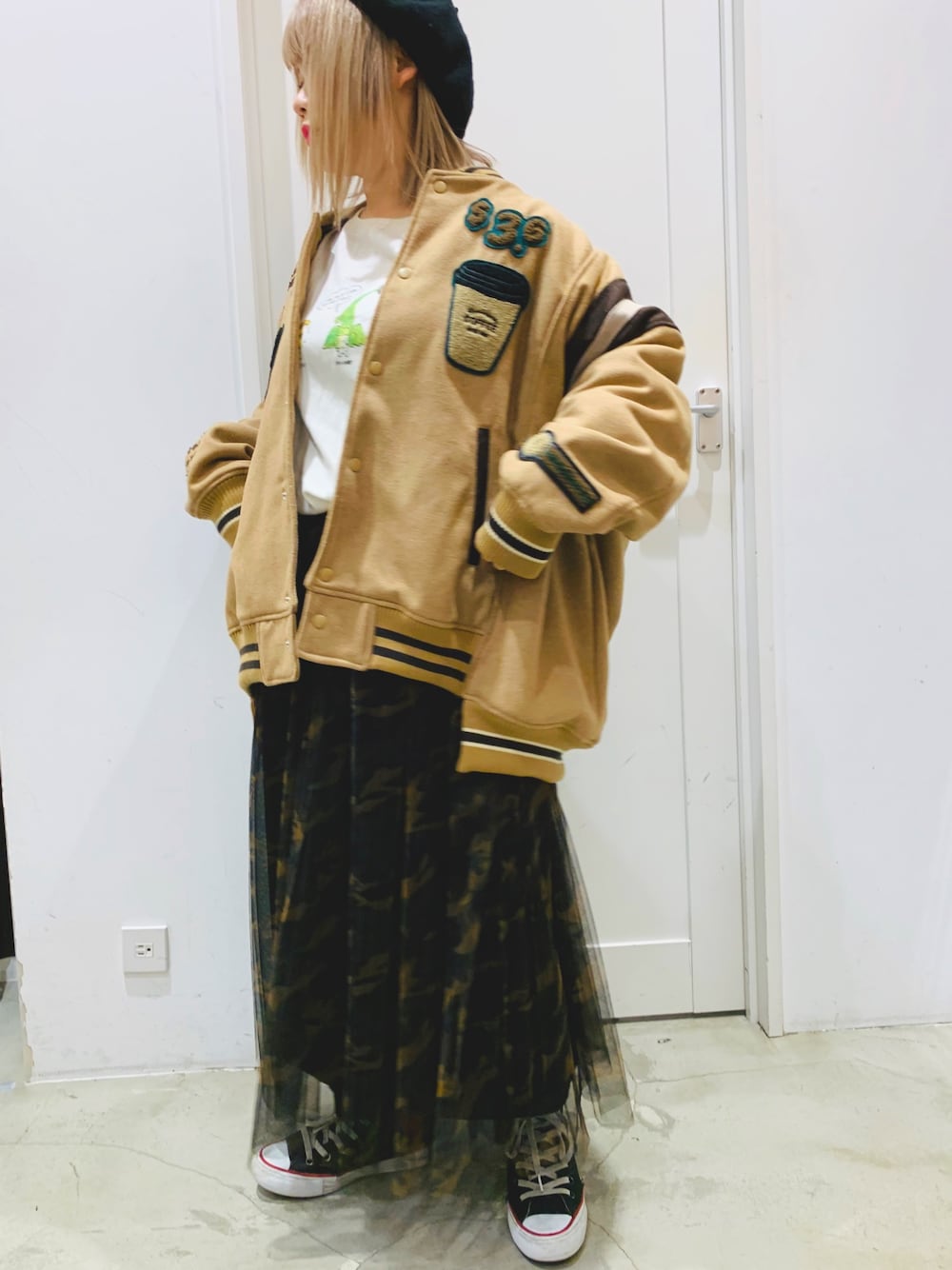 MARI(E)（rivet&surge 池袋アルパ店）｜rivet & surgeのスタジャンを使ったコーディネート WEAR