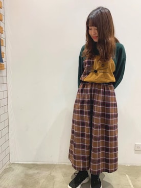 「rivet & surge（リベットアンドサージ）のアイテム」を使った、MARI(E)さん（レディース・158cm）の冬コーディネート