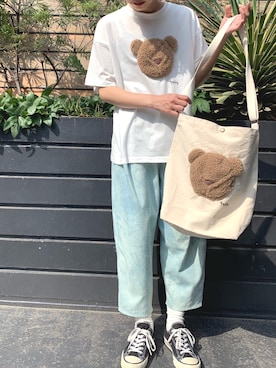 「rivet & surge（リベットアンドサージ）のアイテム」を使った、MARI(E)さん（レディース・158cm）の春コーディネート