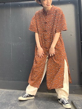 「rivet & surge（リベットアンドサージ）のアイテム」を使った、MARI(E)さん（レディース・158cm）の春コーディネート