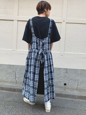 「rivet & surge（リベットアンドサージ）のアイテム」を使った、MARI(E)さん（レディース・158cm）の春コーディネート