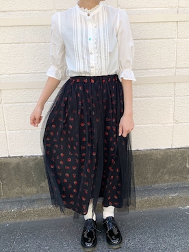 「rivet & surge（リベットアンドサージ）のアイテム」を使った、MARI(E)さん（レディース・158cm）の春コーディネート