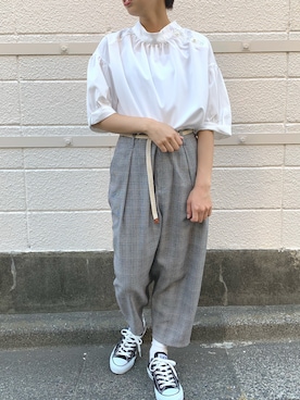 「rivet & surge（リベットアンドサージ）のアイテム」を使った、MARI(E)さん（レディース・158cm）の夏コーディネート