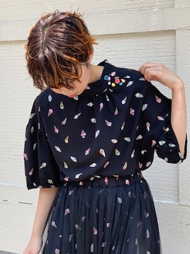 「rivet & surge（リベットアンドサージ）のアイテム」を使った、MARI(E)さん（レディース・158cm）の夏コーディネート