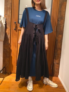 「rivet & surge（リベットアンドサージ）のアイテム」を使った、MARI(E)さん（レディース・158cm）の夏コーディネート