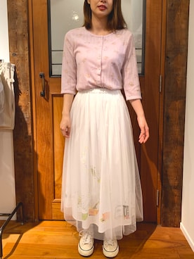 「うさぎ」｜MARI(E)さん（レディース・158cm）の夏コーディネート