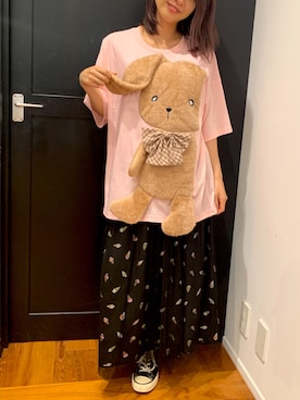 「rivet & surge（リベットアンドサージ）のアイテム」を使った、MARI(E)さん（レディース・158cm）の夏コーディネート