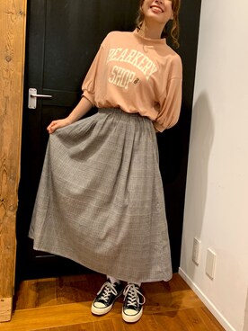 「rivet & surge（リベットアンドサージ）のアイテム」を使った、MARI(E)さん（レディース・158cm）の夏コーディネート