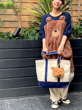 「rivet & surge（リベットアンドサージ）のアイテム」を使った、MARI(E)さん（レディース・158cm）の夏コーディネート