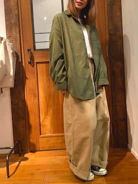 「rivet & surge（リベットアンドサージ）のアイテム」を使った、MARI(E)さん（レディース・158cm）の秋コーディネート