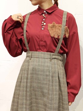 「rivet & surge（リベットアンドサージ）のアイテム」を使った、MARI(E)さん（レディース・158cm）の秋コーディネート