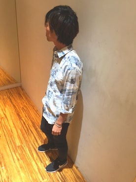 「グランドグローバル」｜GRAND GLOBAL下北沢店さん（メンズ・176cm）の夏コーディネート