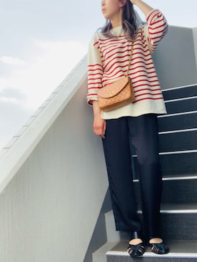「CLANE（クラネ）のアイテム（サンダル）」を使った、ca0liiiiさん（レディース・167cm）の春コーディネート
