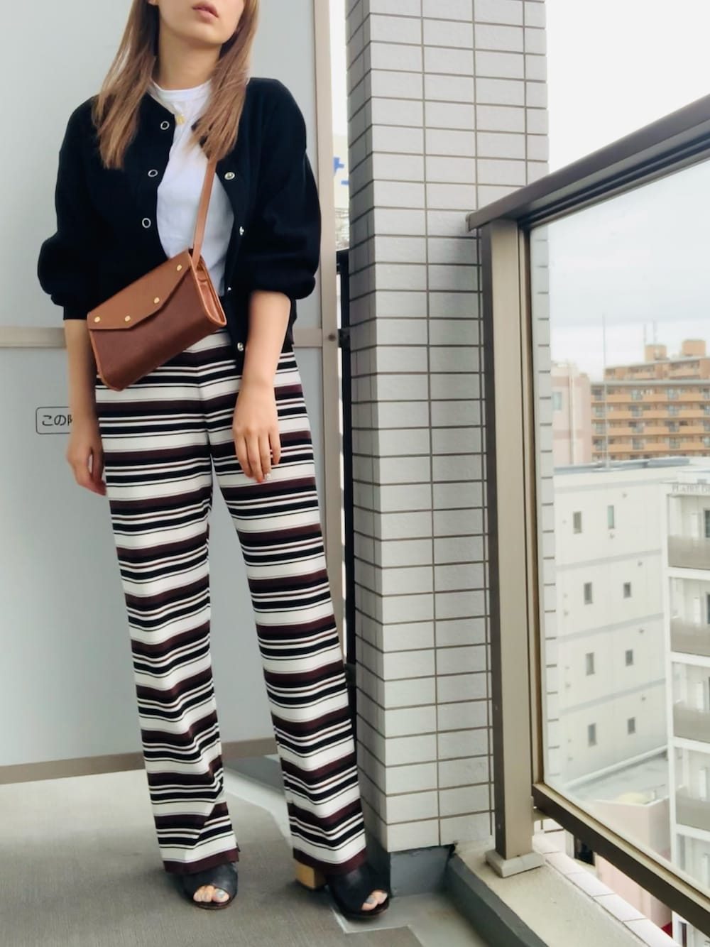 AURALEE（オーラリー）の「＜AURALEE＞ボーダーリブニットパンツ