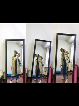 「stradivarius（ストラディバリウス）のアイテム（マウンテンパーカー）」を使った、Stellar水原さん（レディース・163cm）の春コーディネート