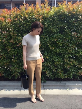 「titivate（ティティベイト）のアイテム（ハンドバッグ）」を使った、MITSUMIさん（レディース・160cm）の夏コーディネート