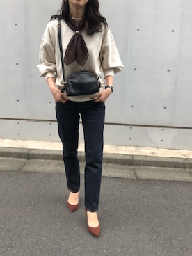 「JOSEPH ABBOUD（ジョセフアブード）のアイテム」を使った、MITSUMIさん（レディース・160cm）の秋コーディネート