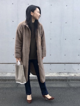 MITSUMIさん（レディース・161cm）の冬コーディネート