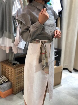 「MIN（マイン）のアイテム」を使った、🌧️雨🌧️さん（レディース・168cm）の春コーディネート