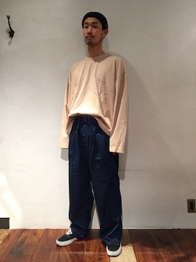「WISM（ウィズム）のアイテム」を使った、TASAKAさん（メンズ・173cm）の春コーディネート
