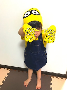「wearhalloween2017」｜「アイテム（サロペット/オーバーオール）」を使った、とあぴっぴさん（キッズ・80cm）の秋コーディネート
