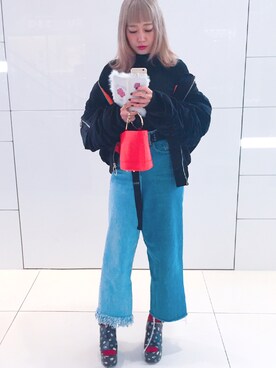 「Cry.」｜濱内奈々子 さん（レディース・164cm）の冬コーディネート