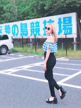 「Chuu」｜「アイテム（アクセサリー）」を使った、濱内奈々子 さん（レディース・164cm）の夏コーディネート