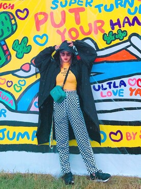 「LILICIOUS」｜「アイテム（その他アウター）」を使った、濱内奈々子 さん（レディース・164cm）の秋コーディネート
