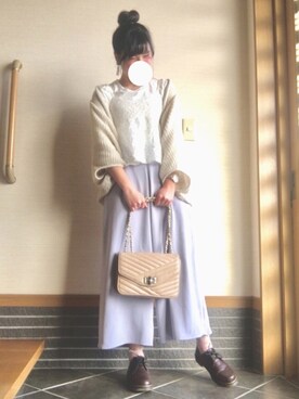 「ARROW（アロー）のアイテム（パンツ）」を使った、sayaさん（レディース・159cm）の春コーディネート