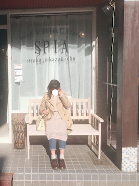 「URBAN RESEARCH ROSSO WOMEN（アーバンリサーチ　ロッソ）のアイテム（トレンチコート）」を使った、sayaさん（レディース・159cm）の春コーディネート