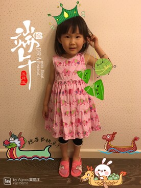 「TAI（タイ）のアイテム」を使った、Agnesさん（レディース・110cm）の冬コーディネート