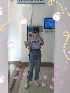 「school」｜「アイテム（その他シューズ）」を使った、我哪里不庄重了啊さん（レディース・163cm）の夏コーディネート