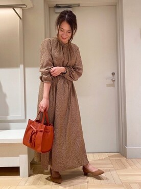 「dimorphotheca（ディモルフォセカ）のアイテム」を使った、Yuuki Endoさん（レディース・155cm）の秋コーディネート
